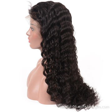 Wholesale Raw Virgin Cuticle Aligned Hair Plucked Human Lace Front Wig 13*4 Human Hair Wigs for Black Unprocessed Hd Lace Women